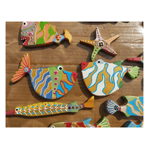 ไม้แกะสลักรูปสัตว์ทำจากไม้ปลาสำหรับตกแต่งผนังขายส่งจากเวียดนาม - Product Image 5