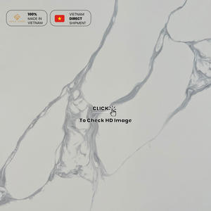 Losa de Cuarzo Sintético NV870 con Menos Juntas, Decoración Integrada, Diseño Calacatta con Vetas Pronunciadas - Product Image 3