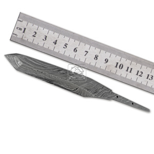 มีดเหล็กดามัสกัสใบมีด DD-Tanto-1206แฮนด์เมด Tanto มีดที่ดีที่สุดกลางแจ้ง Bushcraft 192ชั้นบิดบันไดฝนตก - Product Image 3