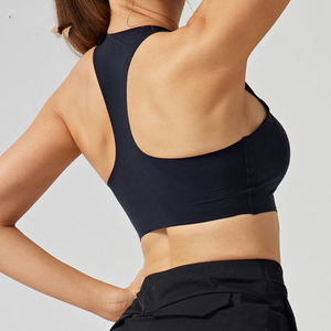 Sujetador deportivo con función de empuje antichoque, tela transpirable sin costuras, entrenamiento de Yoga, gimnasio, patrón de línea de desgaste - Product Image 4