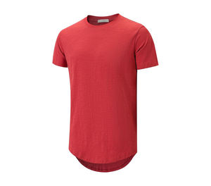 เสื้อยืดออกกำลังกายผู้ชายทรงโค้งแนวยาวผ้าคอตตอนเสื้อยืด94% สูง - Product Image 1