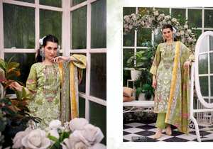 Material de vestido bordado de impresión Digital de algodón suave de primera calidad colección al por mayor de Salwar Kameez para ropa de fiesta - Product Image 6