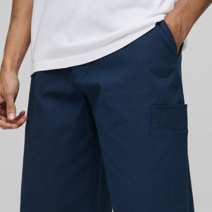 Pantalones Cortos de Algodón 100% de Alta Calidad para Uso Diario 2026, Corte Holgado para Hombre, Transpirables y Ajustables con Bolsillos Laterales, Mezcla de Algodón - Product Image 6