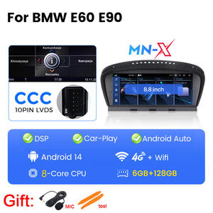 MEKEDE EU STOCK Autoradio Android pour voiture BMW E60 8,8 pouces Stéréo USB Aux MP3 Écran intelligent 6+128G 8 cœurs 4G Wifi Support CCC CIC - Product Image 6