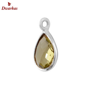 Handmade 925 Sterling <b>Silver</b> Natural Gemstone Amethyst Pear Shape Pendant Custom Fashion Fine Jewelry for Women <b>Men</b> for Parties - Product Image 3