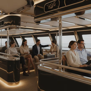 Yacht de croisière UBI 1675 personnalisé en aluminium HD-1180B, coque de 11,8 m, 75 passagers, moteur inboard, CN - Product Image 3