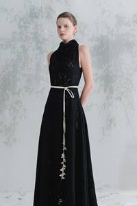 Luxury Unique Design Summer Clothes Women's <b>Dresses</b> LIAM <b>MAXI</b> <b>DRESS</b> With Floral Straps Quality Organic Fabric <b>WHITE</b> ANT Vietnam - Product Image 3