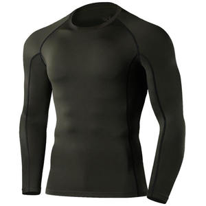 Camiseta Deportiva de Compresión para Hombre, Transpirable, Ecológica, de Secado Rápido, Manga Larga, con Logotipo Personalizado, Proveedor Mayorista de Ropa Deportiva - Product Image 1