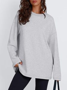 2025 sudaderas de gran tamaño para mujer, venta al por mayor personalizada, moda informal de manga larga para la temporada de otoño/invierno - Product Image 5