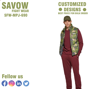 Gilet matelassé personnalisé de haute qualité pour hommes nouveau design solide léger demi-manches respirant vêtements d'extérieur hiver - Product Image 4
