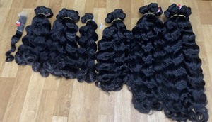 Extensions de cheveux humains 100% humains Remy virgin, cheveux en soie, luxe sans emmêlement, le meilleur fournisseur, Vietnam - Product Image 5