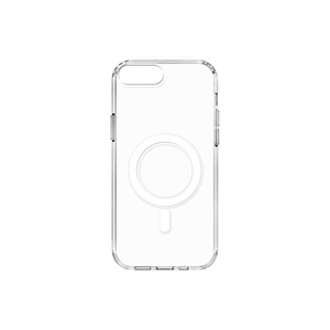 Coque de téléphone transparente en polycarbonate rigide compatible MagSafe, série Netzy Safa Emboss, pour iPhone 8 Plus, style mobile - Product Image 1