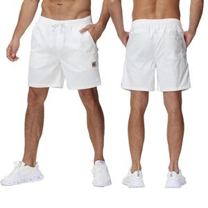 Nuevos pantalones cortos de Fitness Hip Hop 100% lona de algodón de secado rápido y patrón sólido transpirable respetuoso con el medio ambiente entrenamiento de verano Beac - Product Image 1