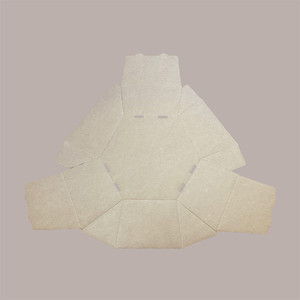 5 uds. Bandeja de regalo de Navidad Hexagonal de cartón marrón liso medio 380x300H100mm para decoraciones navideñas - Product Image 2