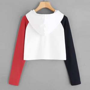 Sudadera con Capucha de Manga Larga para Mujer, Estilo Casual, Alta Calidad, Gran Demanda, Estilo Doble Completo/Corto - Product Image 3