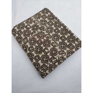 Bagru tela de impresión de bloque de mano de algodón orgánico puro JBRBK714 para decoración del hogar tela tejida tipo hilo peinado - Product Image 1