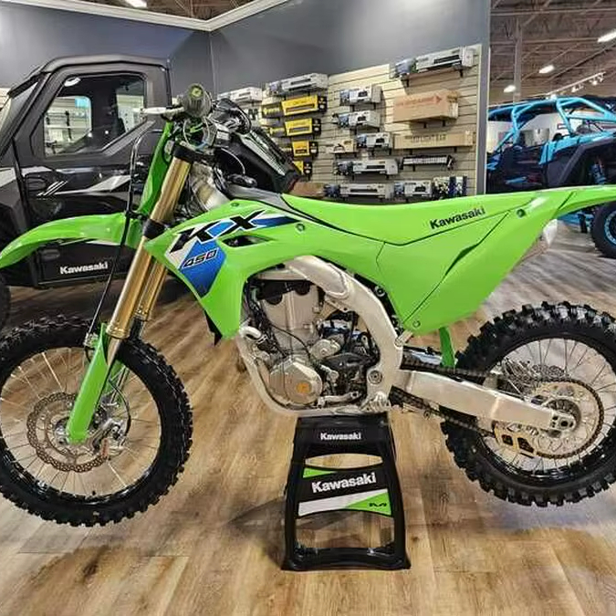 Суперпродажи, Мотокросс-мотоциклы Kawasakis KX450F, 449 куб. См с жидкостным охлаждением, 4 тактный двигатель, готовые к экспорту по всему миру