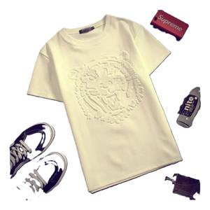 T-shirt de luxe uni en coton lourd de premier rang pour hommes t-shirt vierge avec logo imprimé personnalisé t-shirt oversize pour hommes - Product Image 1