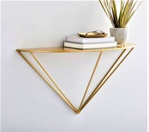 Étagère murale en métal à un niveau en demi-cercle de haute qualité meilleur prix support de rangement à usage domestique pour pot de fleur miroir autres articles - Product Image 3