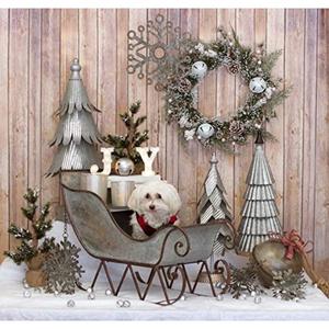 Adorno de trineo de Reno de Metal de lujo hecho a mano para centro de mesa festivo y decoración de vacaciones de temporada - Product Image 1