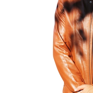 PU Leather Zipper Jacket for men with Stand Collar Fashionable Slim Casual Tops Coat for Spring Autumn Front Logo crocodile skin - Product Image 4