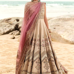 Vestido de fiesta personalizable Salwar Kameez para mujer, superventas, para bodas y ocasiones informales, recién llegado, decoración con botones de encaje - Product Image 1