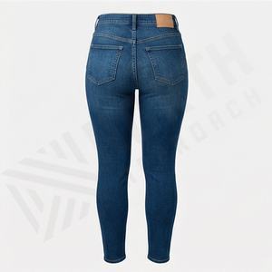 <b>Women</b> Cotton Customized Color Curvy High <b>Stretch</b> Skinny <b>Jeans</b> 2025 Breathable Street Wear Fashion Denim Pant OEM Service Style - Product Image 2