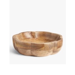 Juego de 2 cuencos de ensalada de madera de mango decorativos de esmalte hechos a mano, diseño impreso personalizable, uso multiusos de alta calidad, uso alimentario - Product Image 2