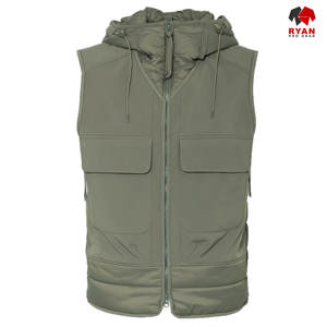 Gilet matelassé imperméable personnalisé Ryan Pro Gear pour hommes Fermeture éclair Respirant et anti-boulochage Options de logo OEM - Product Image 6