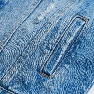 Veste en jean pour femme d'hiver, jean court, manches longues, coton respirant, style décontracté, qualité, tendance, couleur personnalisée - Product Image 5