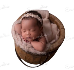 Cama de Madera Ecológica para Recién Nacidos, Accesorio de Fotografía para Bebés, Fondo Moderno para Dormitorio, Sala de Estar, Granja o Uso en Exteriores - Product Image 6