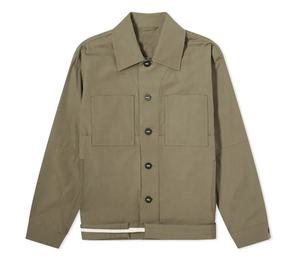 Veste de travail d'extérieur en coton de haute qualité pour hommes, conception personnalisée, toile respirante avec fermeture éclair lourde, vêtements de travail d'hiver - Product Image 3