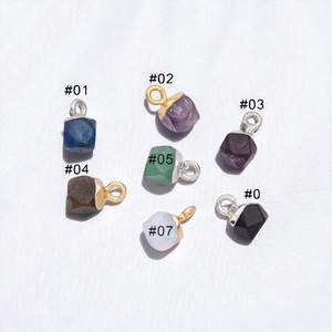 Delicado cubo facetado Tiger Eye Stone Charms-Colgante facetado de piedra natural para suministro de joyería DIY - Product Image 2