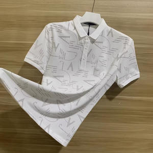 Camiseta OEM personalizada de manga corta de verano con cuello redondo para hombre, estilo urbano, tendencia literaria y artística - Product Image 1