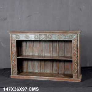 <b>Rustic</b> Wooden Bookshelf for Home Office Living Room Bedroom School Hotel with Durable Metal Construction Bookcases <b>Cabinet</b> - Product Image 6