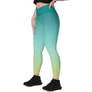 Seamless Scrunch <b>Leggings</b> for Women <b>with</b> Tapered Fit and <b>High</b> <b>Waist</b> Made from Soft Knit Stretch Fabric Blend - Product Image 5