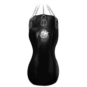 Sac de boxe en cuir pour adultes, Long sac de poinçonnage, coussin d'entraînement artistique MMA, pour les Arts martiaux - Product Image 6