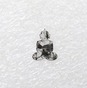 0.76 ct. Sel et poivre naturels en vrac gris plat bouddha tranche de diamant, bijoux en diamant pour elle - Product Image 1