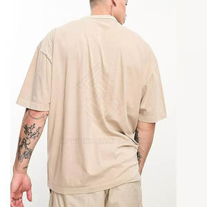 Professional Manufactures <b>Men</b> Drop Shoulder <b>T</b>-<b>Shirt</b> Best Selling High Quality Eco-Friendly Breathable Quick <b>Dry</b> Loose <b>Fit</b> 220g - Product Image 2