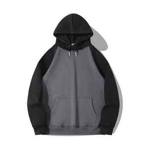 Sweat à capuche à manches longues personnalisé pour hommes motif solide Style Hip Hop 100% coton hiver mode sweat-shirt imprimé dessin animé Western Design - Product Image 3