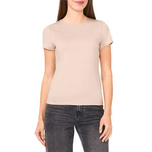 Camisetas informales de manga corta para mujer Camisetas ajustadas de color sólido de alta calidad para mujer en material de alta calidad personalizado - Product Image 2