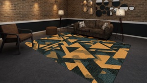 Alfombra de lana anudada a mano de estilo persa acento/Alfombra patrón abstracto juegos de alfombras para el hogar sala de estar puerta dormitorio al aire libre - Product Image 3