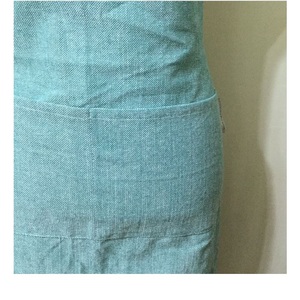 Tablier de cuisine écologique sans manches en coton 100% imperméable de haute qualité 2025 avec logo personnalisé moderne noir pour chef, barbier, maison - Product Image 4