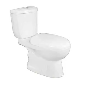 Ensemble de toilette sanitaire en porcelaine de forme ronde et piège en P monté au sol 2 pièces pour enfants - Product Image 5