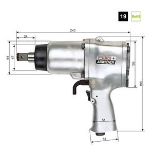 Clé à chocs pneumatique à marteau unique personnalisable, support OEM disponible - Product Image 4