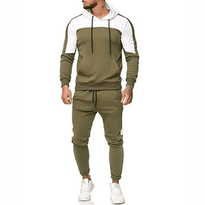 Ropa de entrenamiento OEM Chándal de terciopelo liso para hombre Ropa de calle y chaqueta Chándales de terciopelo personalizados de algodón y poliéster para hombre - Product Image 1