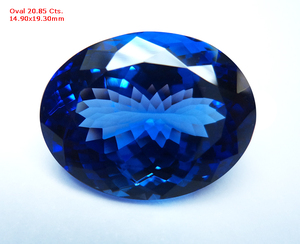 Pierre précieuse tanzanite 100% naturelle, taille ovale, pour la fabrication de bijoux, pierre semi-précieuse en vrac de taille calibrée pour bijoux PDM Gems - Product Image 3