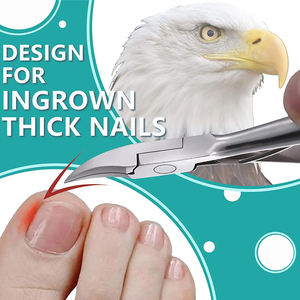 Cortaúñas Grandes para Uñas Encarnadas, de Acero Inoxidable, con Hoja Curva Afilada, Apertura de Mandíbula Ancha, Duradero, Manual - Product Image 4