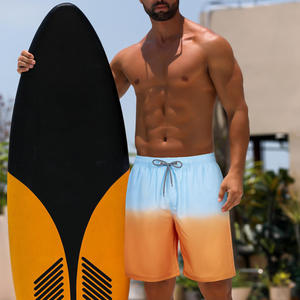 Shorts de bain pour hommes en polyester de haute qualité, séchage rapide, respirant, shorts de plage personnalisés, sublimation, short de planche solide, taille mi-haute - Product Image 6