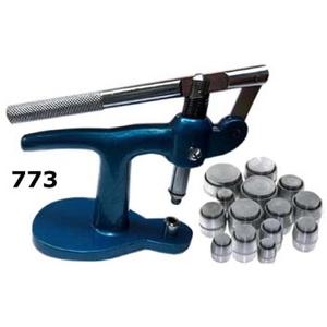 เครื่องติดตั้งกระจกพร้อมแม่พิมพ์อะลูมิเนียม 28 ชิ้น สำหรับด้านหลังแว่นพลาสติก เครื่องมือสำหรับนาฬิกาแบบแบน - Product Image 2